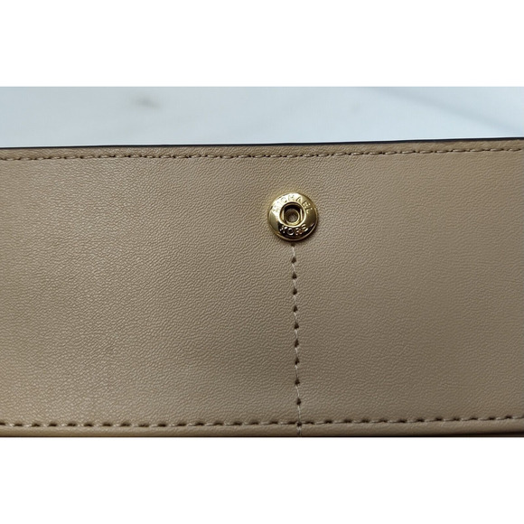 Michael Kors Reed Camel Leather Credit Card Bifold Snap Wallet - NWT $298 - Picture 14 of 14